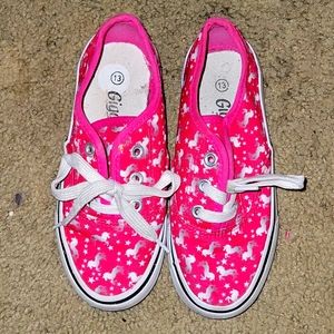 Kids unicorn sneakers size 13